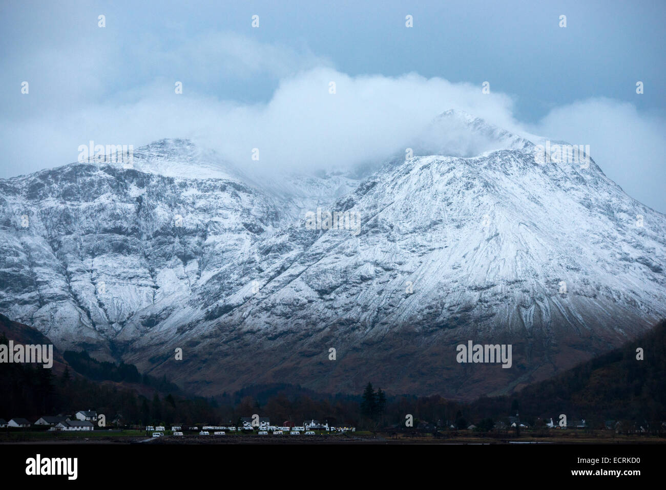 Berge rund um Loch Leven in Glencoe, Highlands Scotland UK Stockfoto