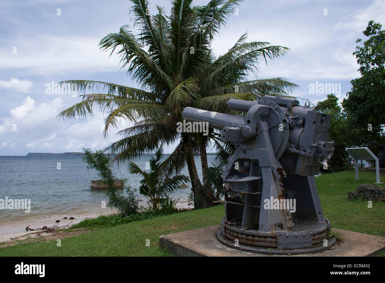 Mikronesien, Marianen, US-Territorium Guam, Agat. Krieg im Pazifik National Historic Park, Ga'an Punkt. Stockfoto