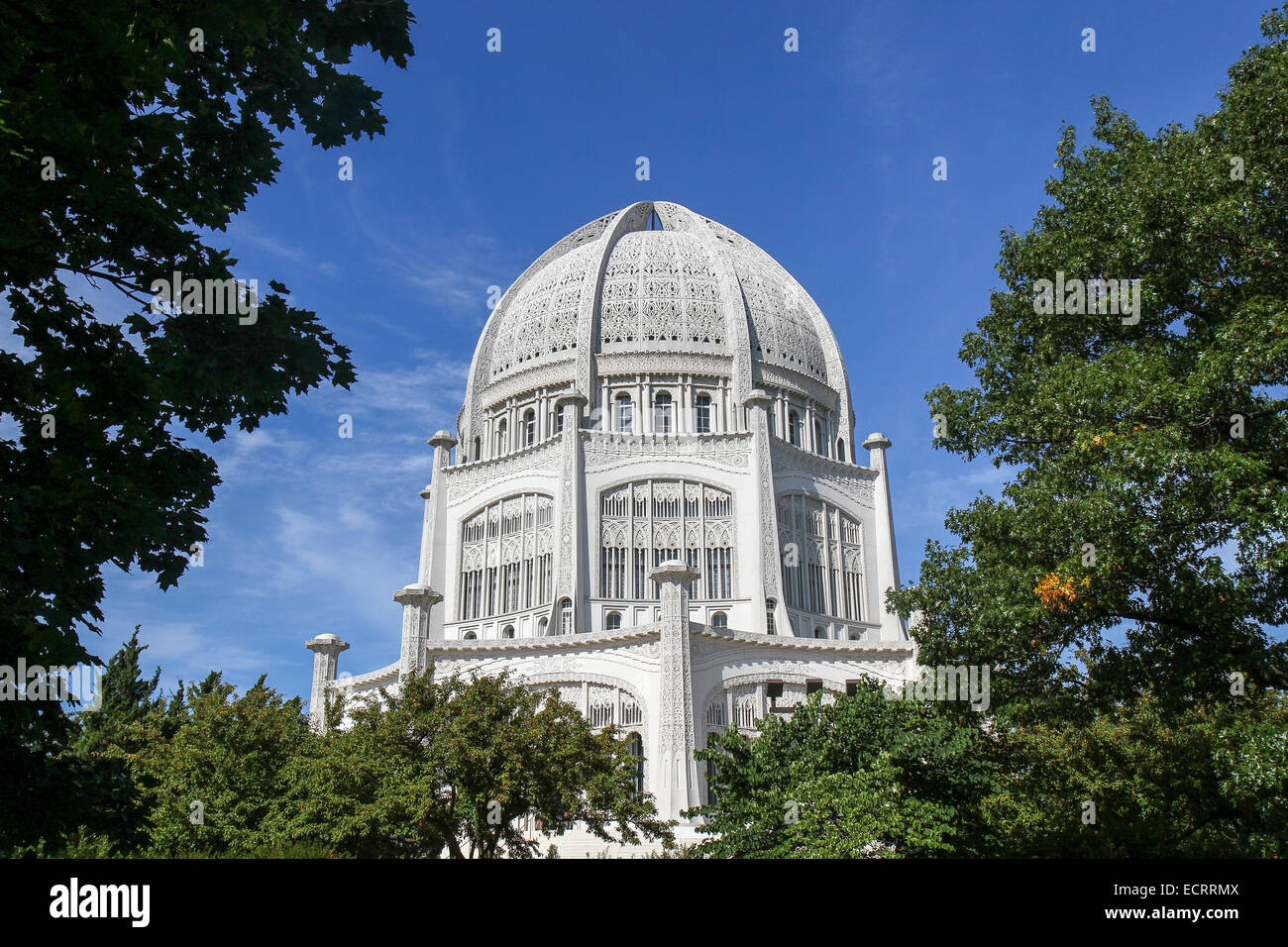 Bahá ' í Haus der Anbetung, Wilmette, Illinois Stockfoto