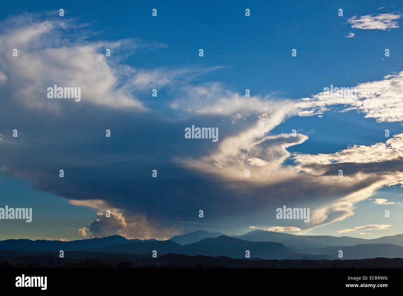 JEMEZ Berge bei Sonnenuntergang - NEW MEXICO Stockfoto