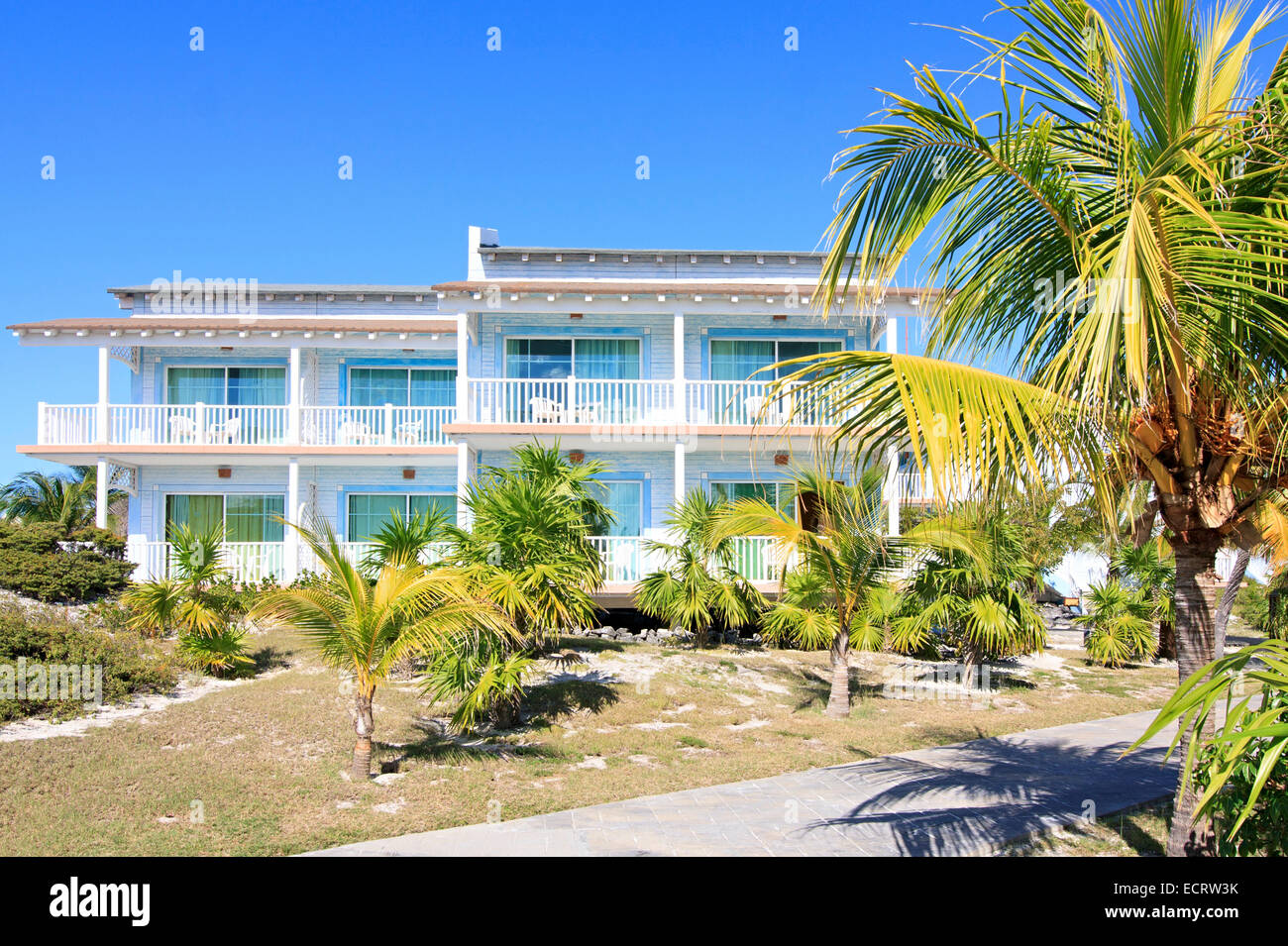 Bereich des Hotel Sol Cayo Largo. Kuba. Stockfoto