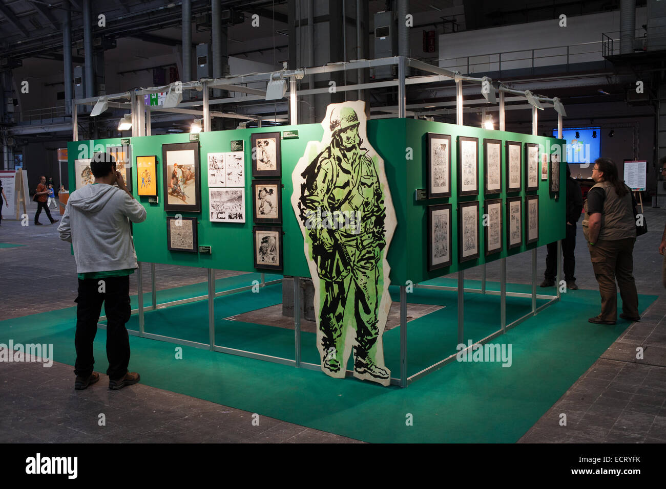 32 internationale Barcelona Comic Con - Ausstellung über den Krieg in Katalonien, Spanien. Stockfoto