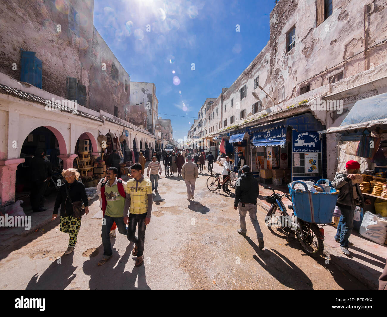 Afrika Marokko Essaouira Souk Stockfoto