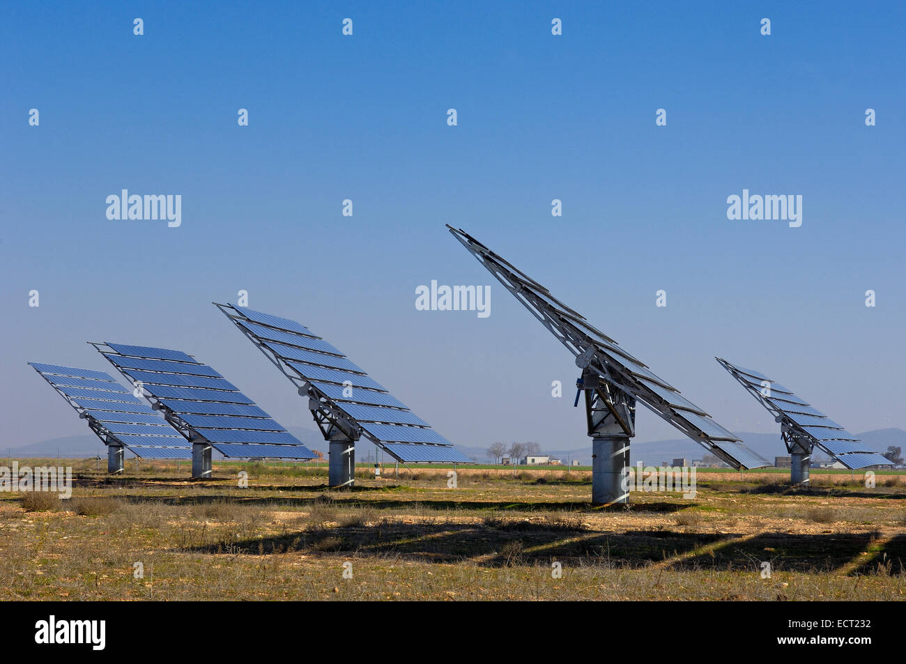 Solarkraftwerk, Provinz Toledo, Kastilien-La Mancha, Spanien, Europa Stockfoto