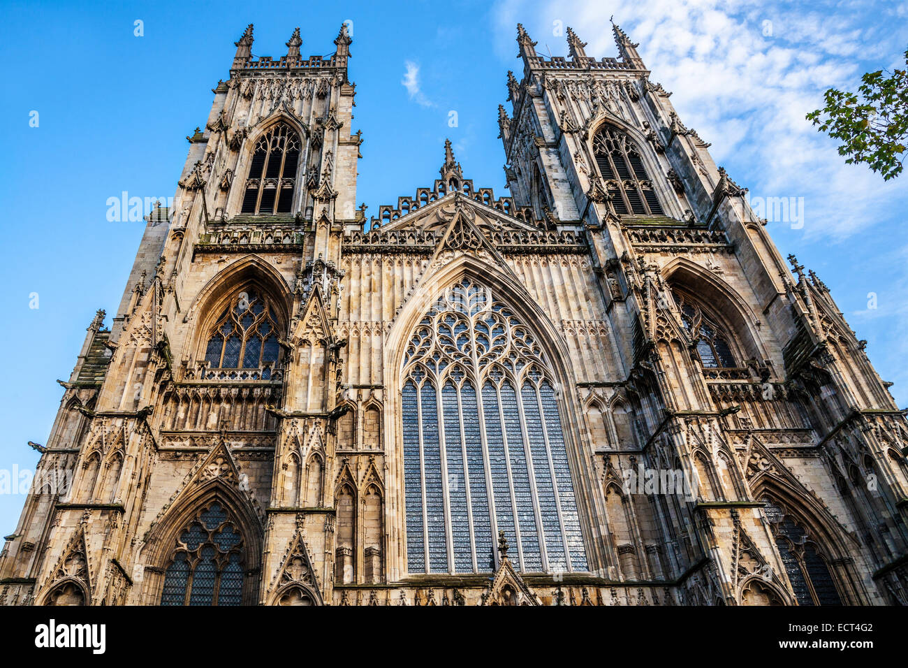 York Minster, die Kathedrale der Stadt York. Stockfoto