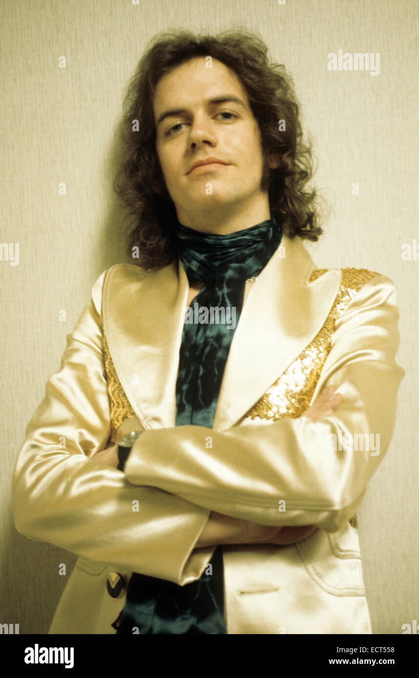 SLADE UK pop-Gruppe mit Jim Lea über 1974 Stockfoto
