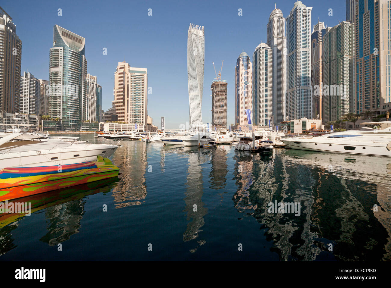 Wolkenkratzer in Dubai Marina, Dubai, Vereinigte Arabische Emirate, Asien Stockfoto
