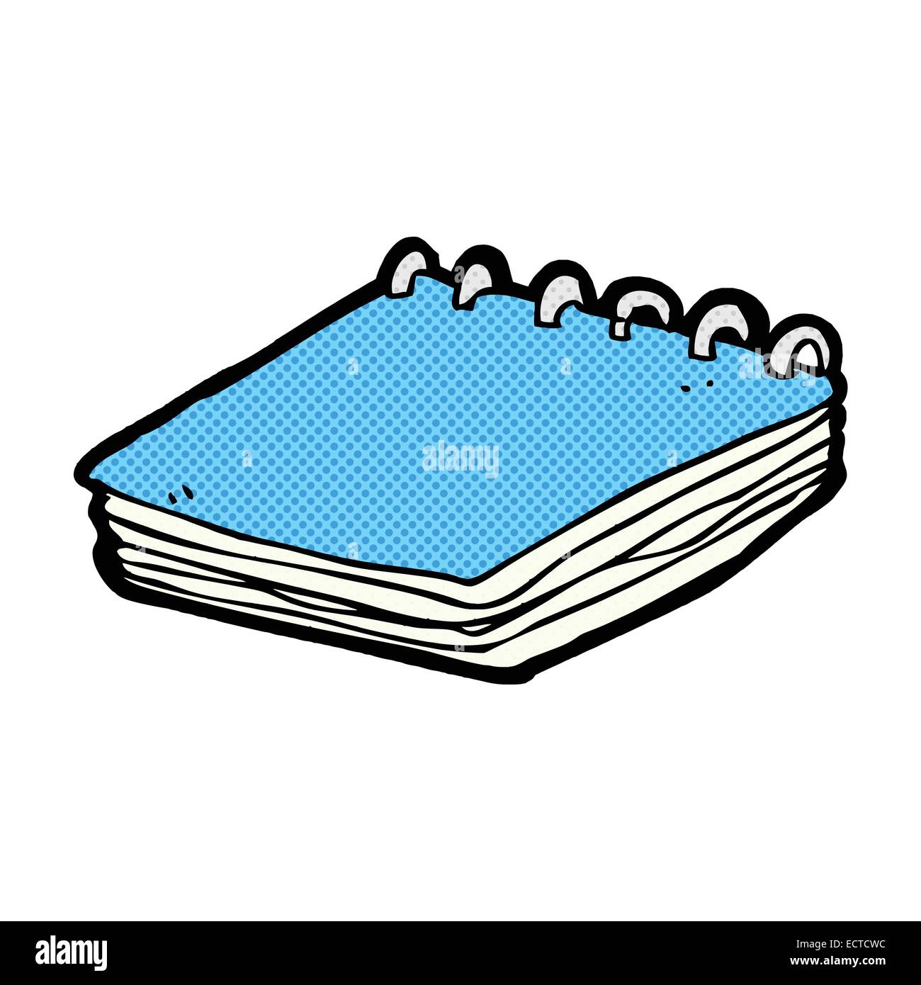 Retro Comic Buch Style Cartoon Notizblock Stock Vektor