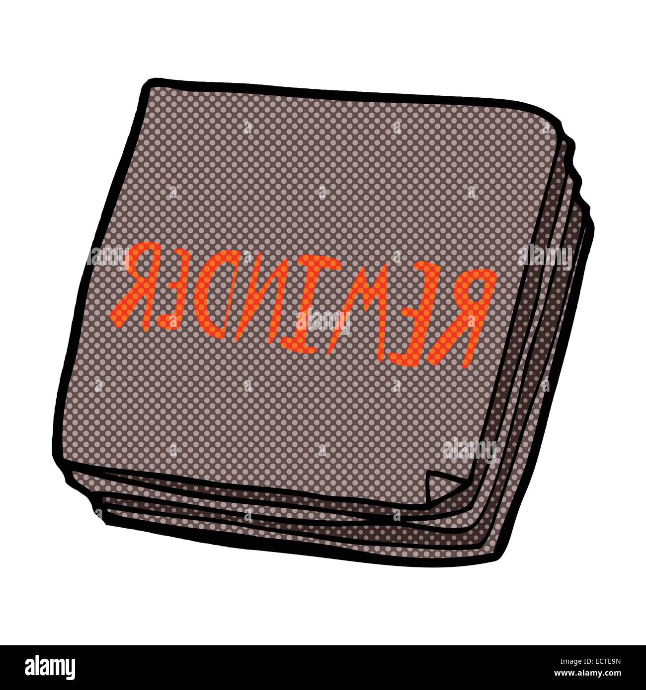Retro Comic Buch Style Cartoon Notizen Stock Vektor