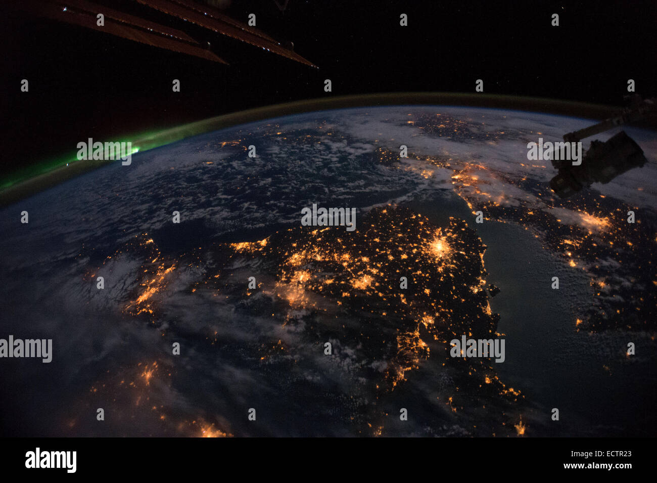 England, Großbritannien, Europa in der Nacht Stockfoto