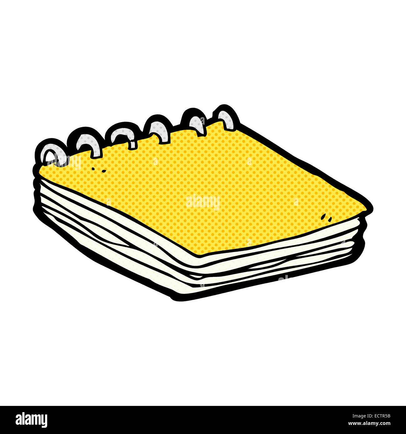 Retro Comic Buch Style Cartoon Notizblock Stock Vektor