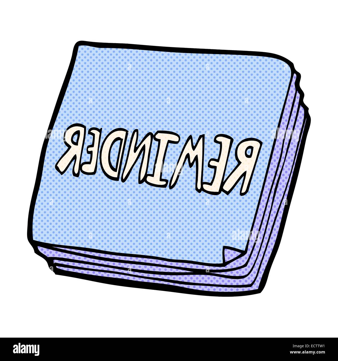 Retro Comic Buch Style Cartoon Notizen Stock Vektor