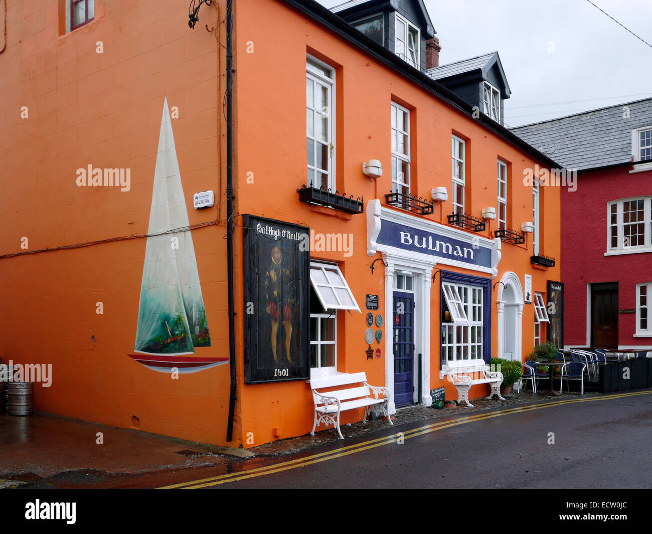 Die Bulman Bar, Summercove, Kinsale, County Cork, Irland. Stockfoto