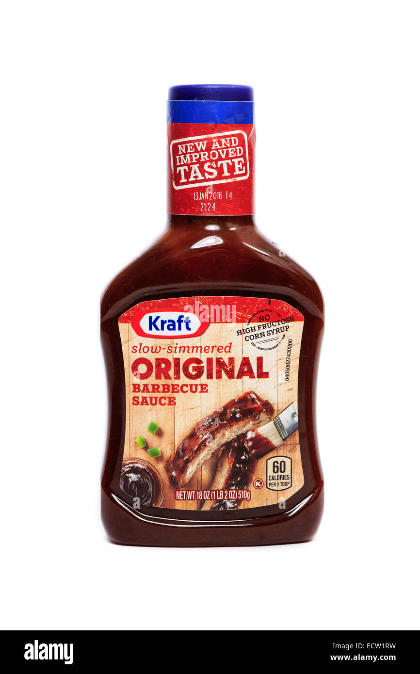 Kraft Original Barbecue-Sauce mit keine high Fructose Corn Sirup Stockfoto