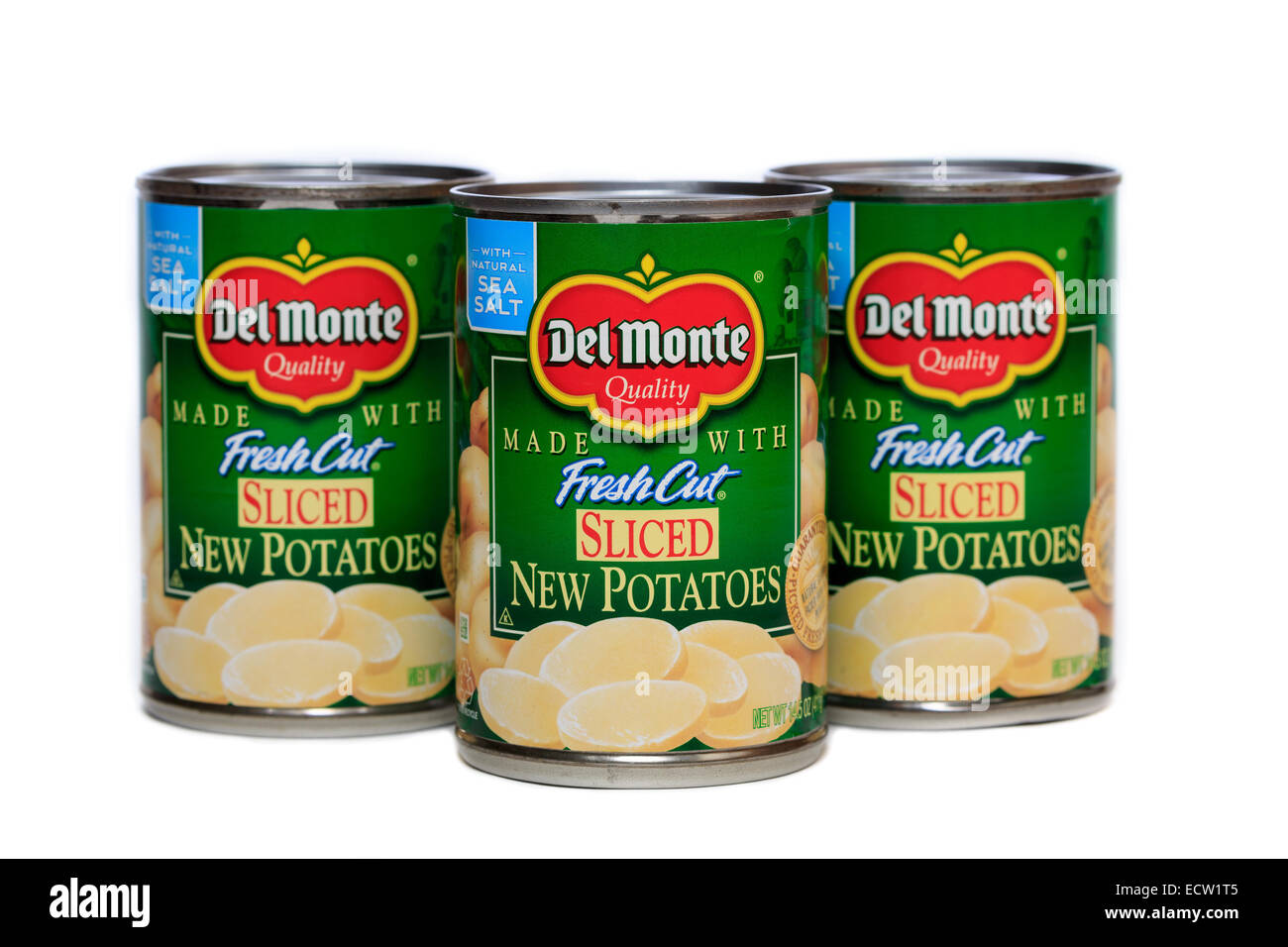 Del Monte Foods in Dosen geschnittene Kartoffeln Stockfoto