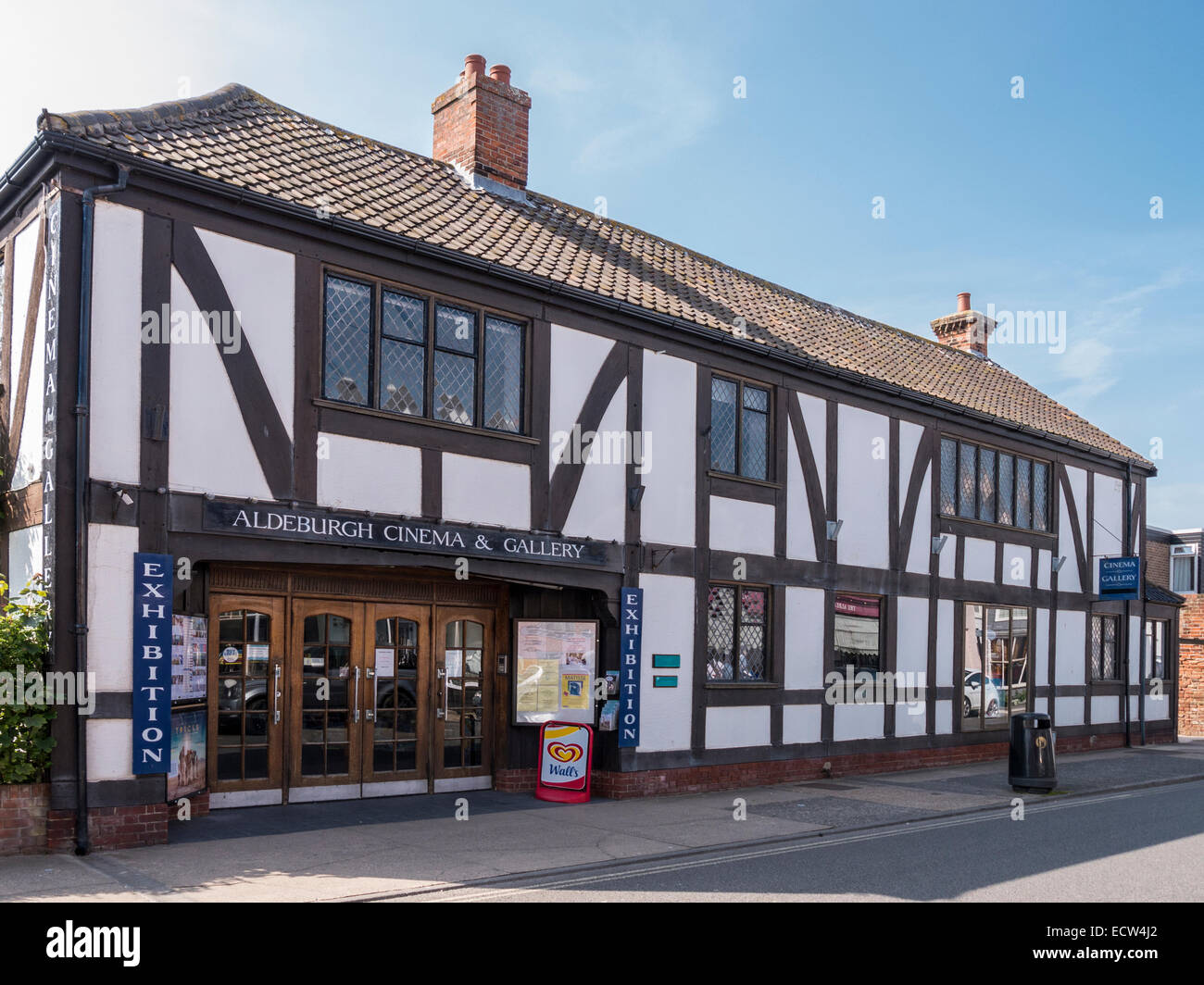 Aldeburgh Kino und Galerie, Aldeburgh, Suffolk. Stockfoto