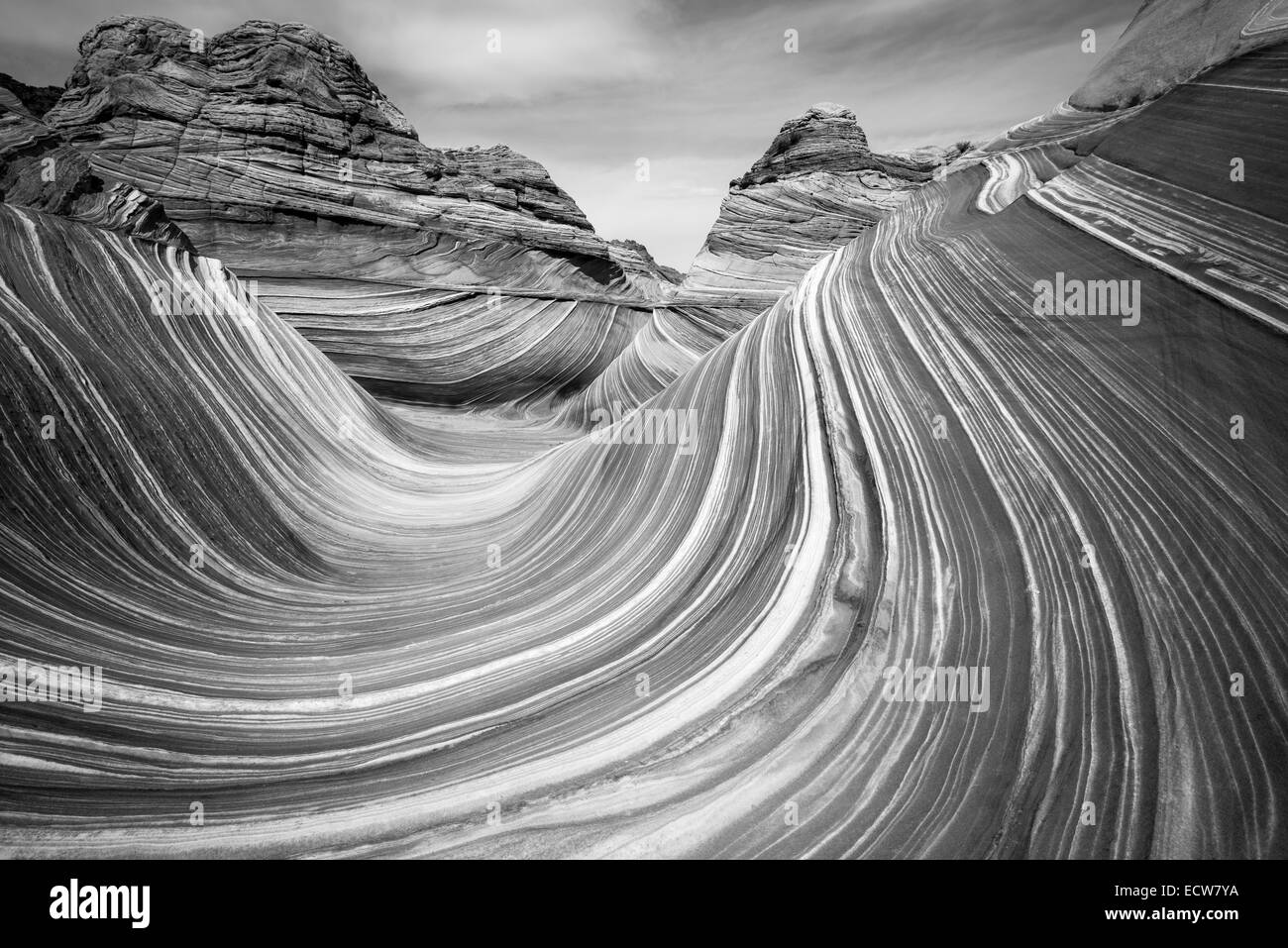 Die Welle, Coyote Buttes, Paria-Vermilion Cliffs Wilderness, Arizona USA Stockfoto