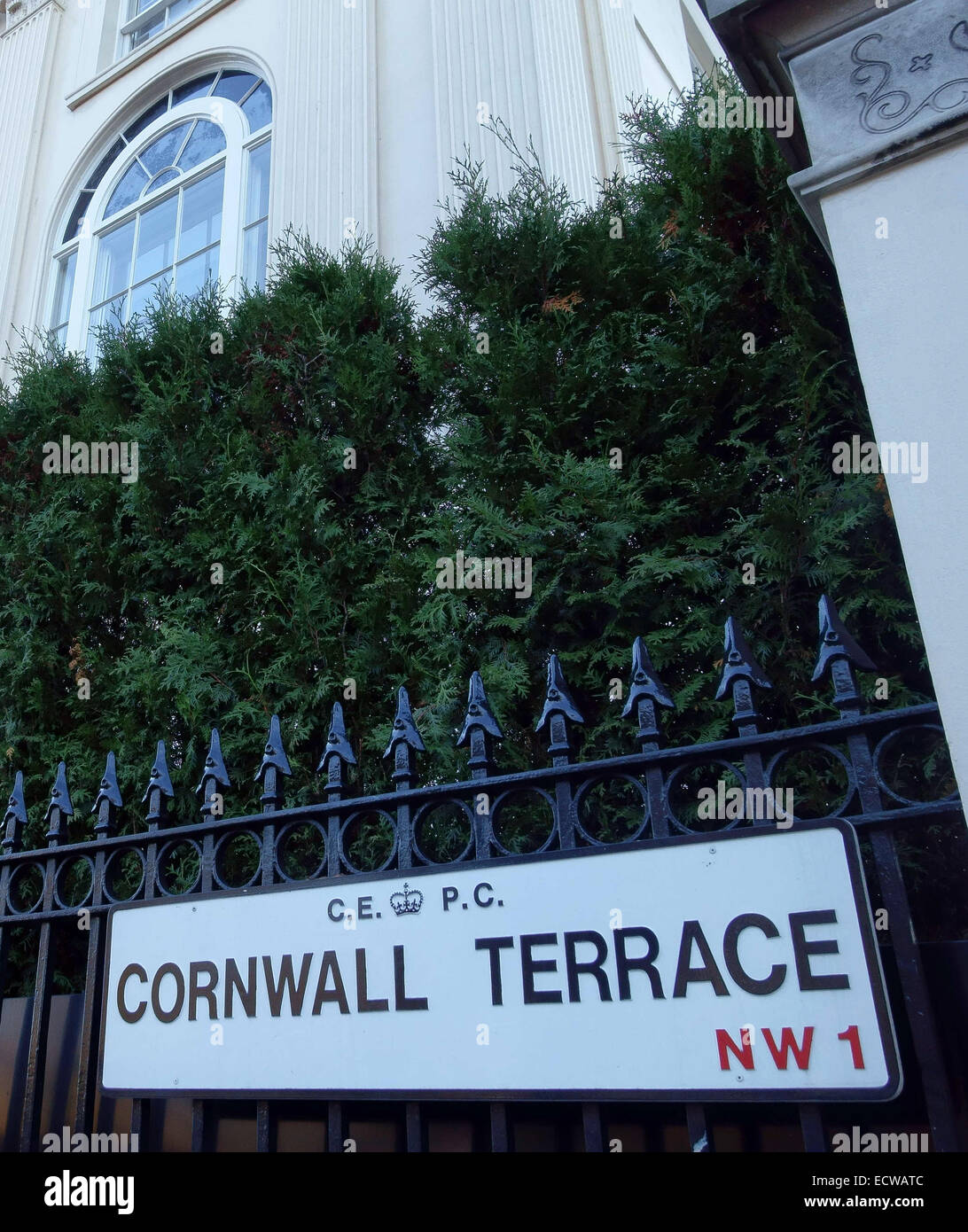 Katar Königsfamilie berichtet, dass drei riesigen Häusern in Cornwall Terrasse, Regents Park, London 120 Mio. Pfund bezahlt haben Stockfoto