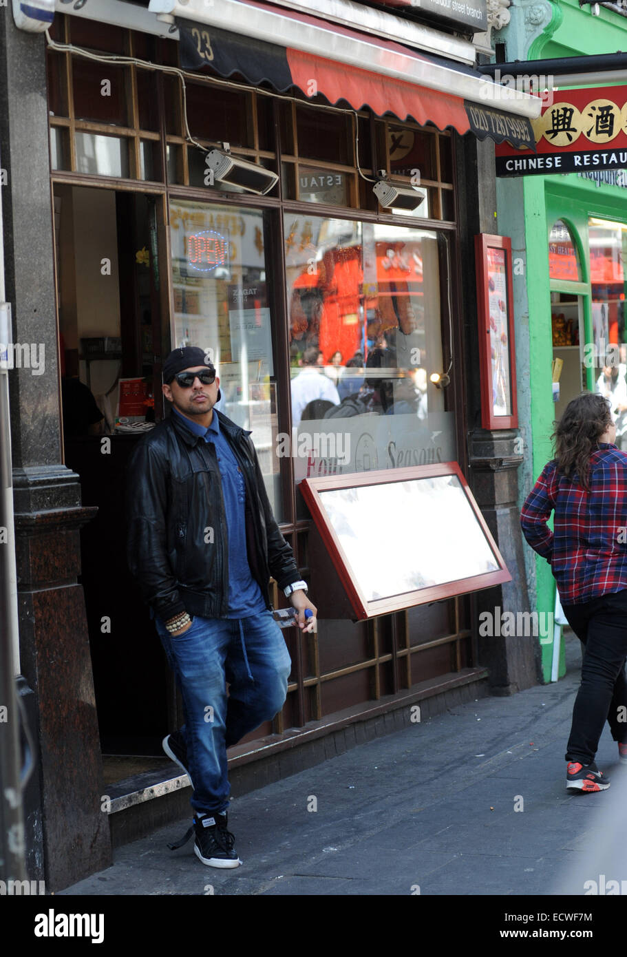 Sean Paul verlassen die Four Seasons China Restaurant Chinatown mit: Sean Paul Where: London, Vereinigtes Königreich bei: 17. Juni 2014 Stockfoto