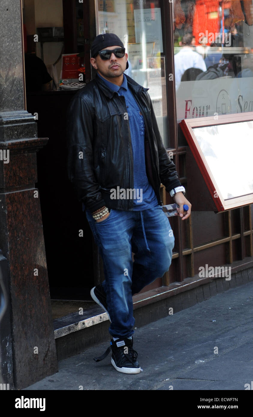 Sean Paul verlassen die Four Seasons China Restaurant Chinatown mit: Sean Paul Where: London, Vereinigtes Königreich bei: 17. Juni 2014 Stockfoto