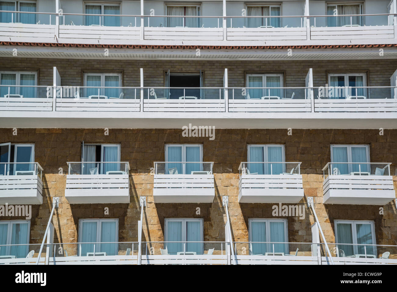 Identische Zimmer eines Hotels, Cascais, Portugal Stockfoto