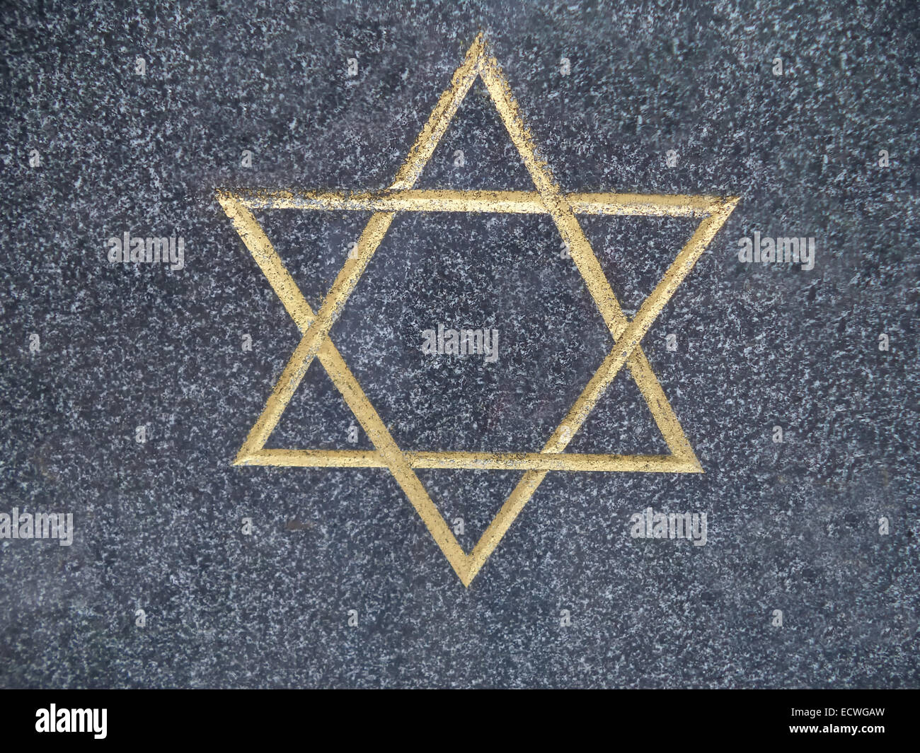 Davidstern - jüdisches symbol Stockfoto