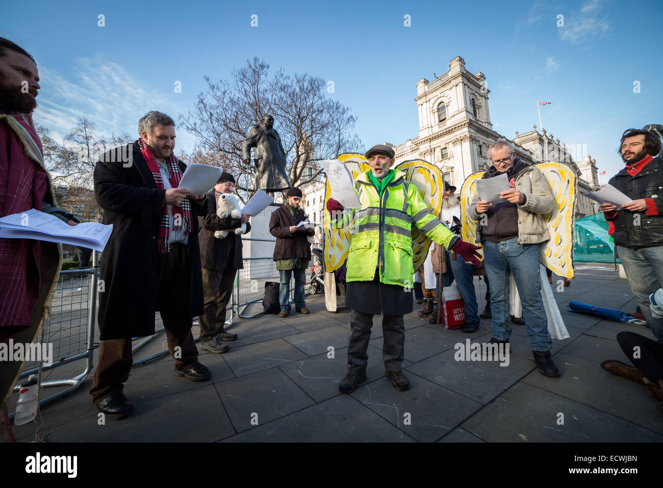 London, UK. 20. Dezember 2014.  Demokratie kehrt zum Bundesplatz Kredit zu besetzen: Guy Corbishley/Alamy Live-Nachrichten Stockfoto