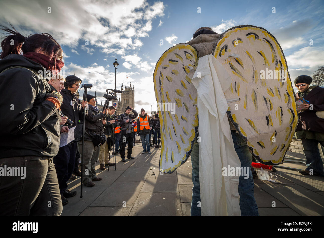 London, UK. 20. Dezember 2014.  Demokratie kehrt zum Bundesplatz Kredit zu besetzen: Guy Corbishley/Alamy Live-Nachrichten Stockfoto