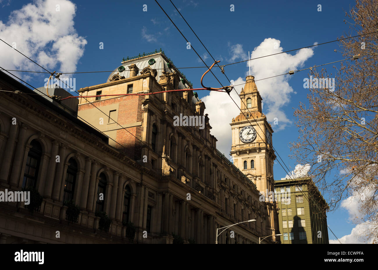 Melbourne General Post Office in der Elizabeth Street Stockfoto