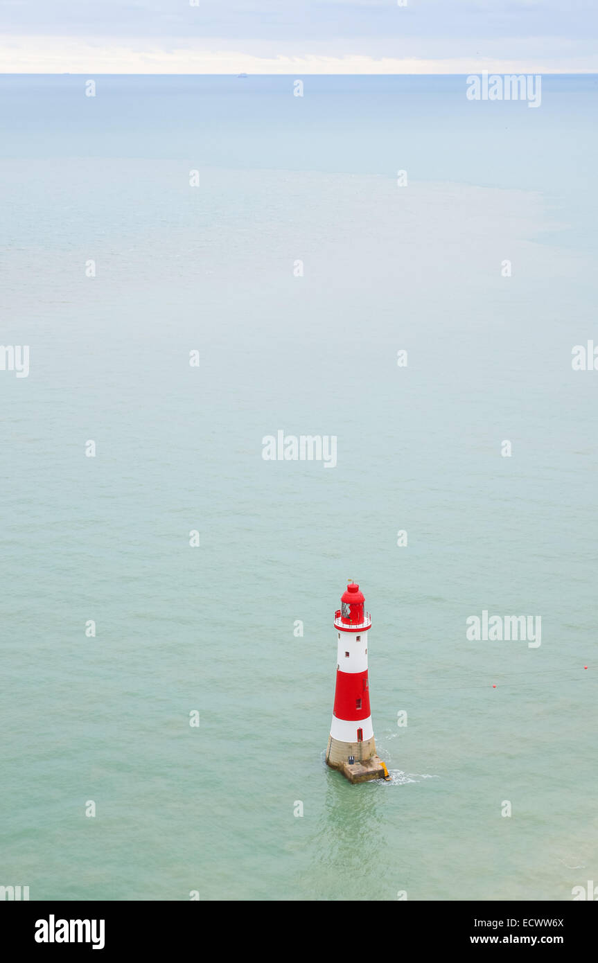 Beachy Head Leuchtturm in der Nähe von Eastbourne East Sussex England Vereinigtes Königreich UK Stockfoto