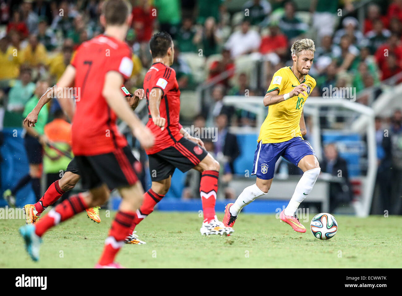 2014 FIFA World Cup - Gruppe A Match, Brasilien V Mexiko - statt im Estádio Castelão Featuring: Neymar wo: Fortaleza, CE, Brasilien bei: 17. Juni 2014 Stockfoto