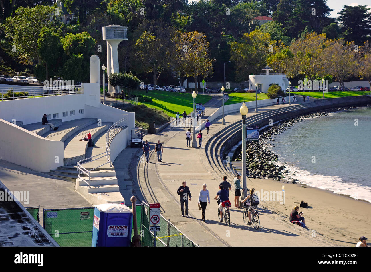 San Francisco maritime Museum Wasserpark Stockfoto