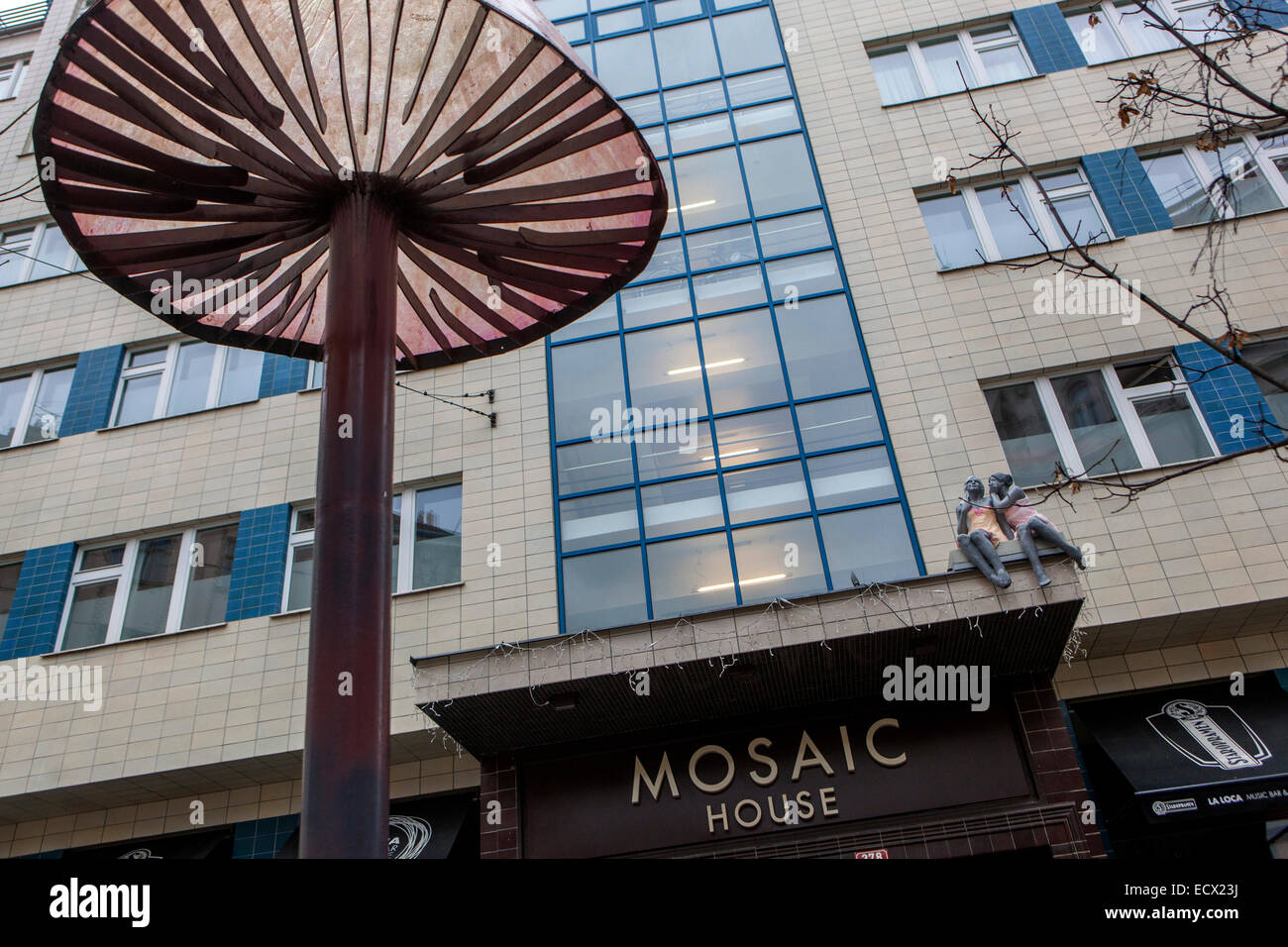 Das Mosaic House - Design & Musik Hostel Prag Stockfoto