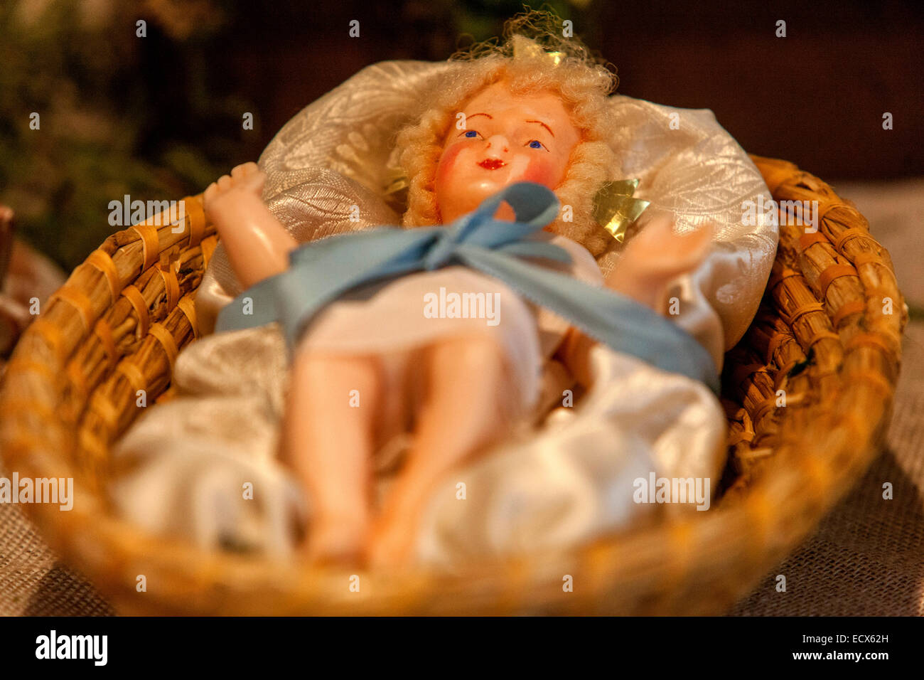 Traditionelle Tschechische Weihnachten Krippe Jesus Krippe Weihnachten Geburtstag Baby Stockfoto