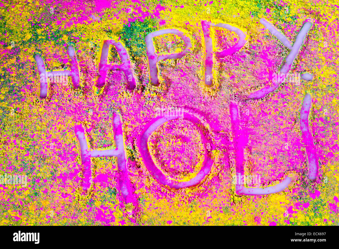 indischen Holi Festival niemand Stockfoto