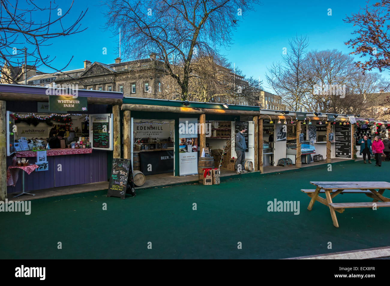 Edinburgh 2014 Weihnachtsmarkt in St. Andrew Square Edinburgh Schottland Stockfoto