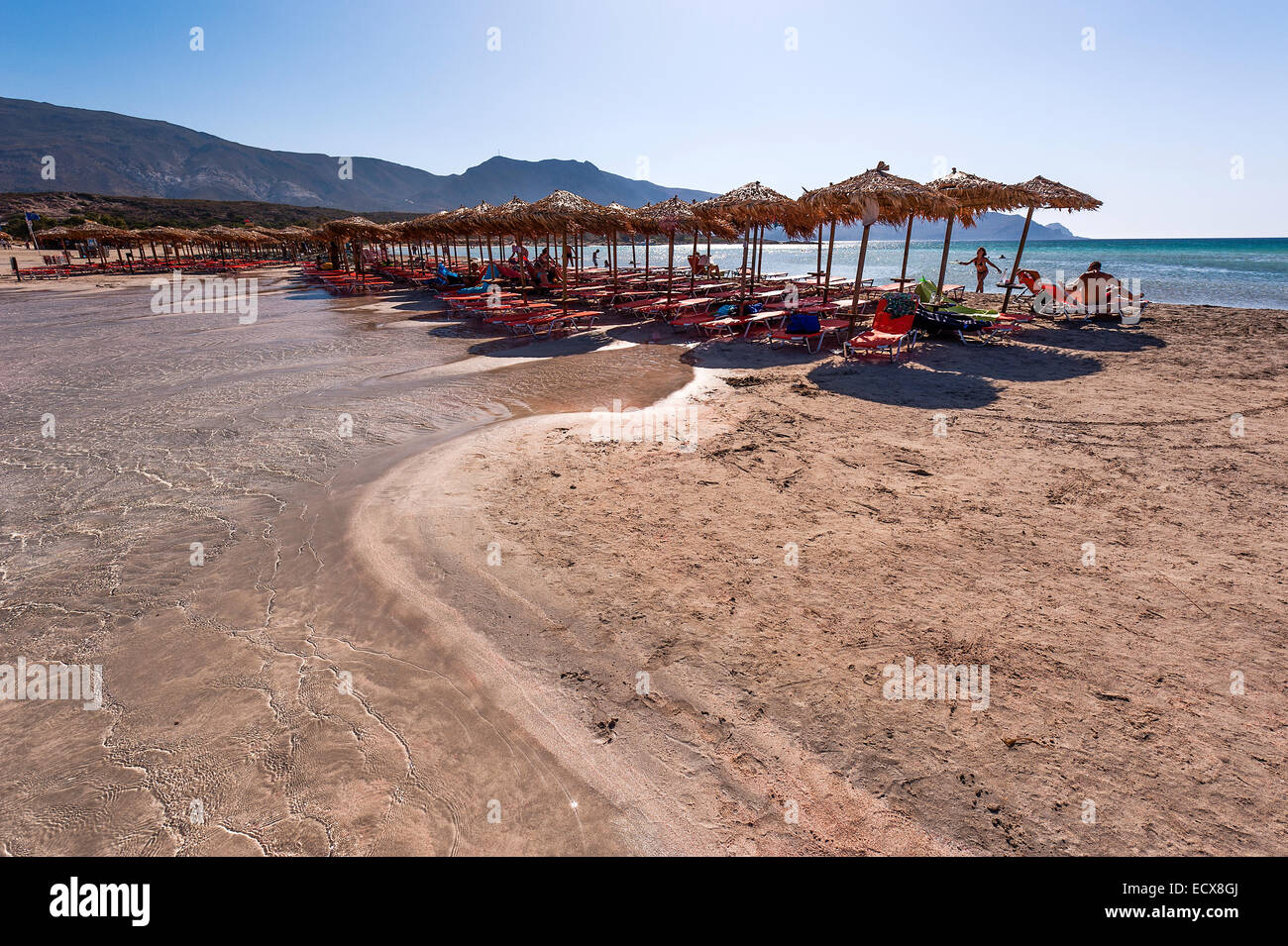 Elafonisi-Strand, Crete Stockfoto