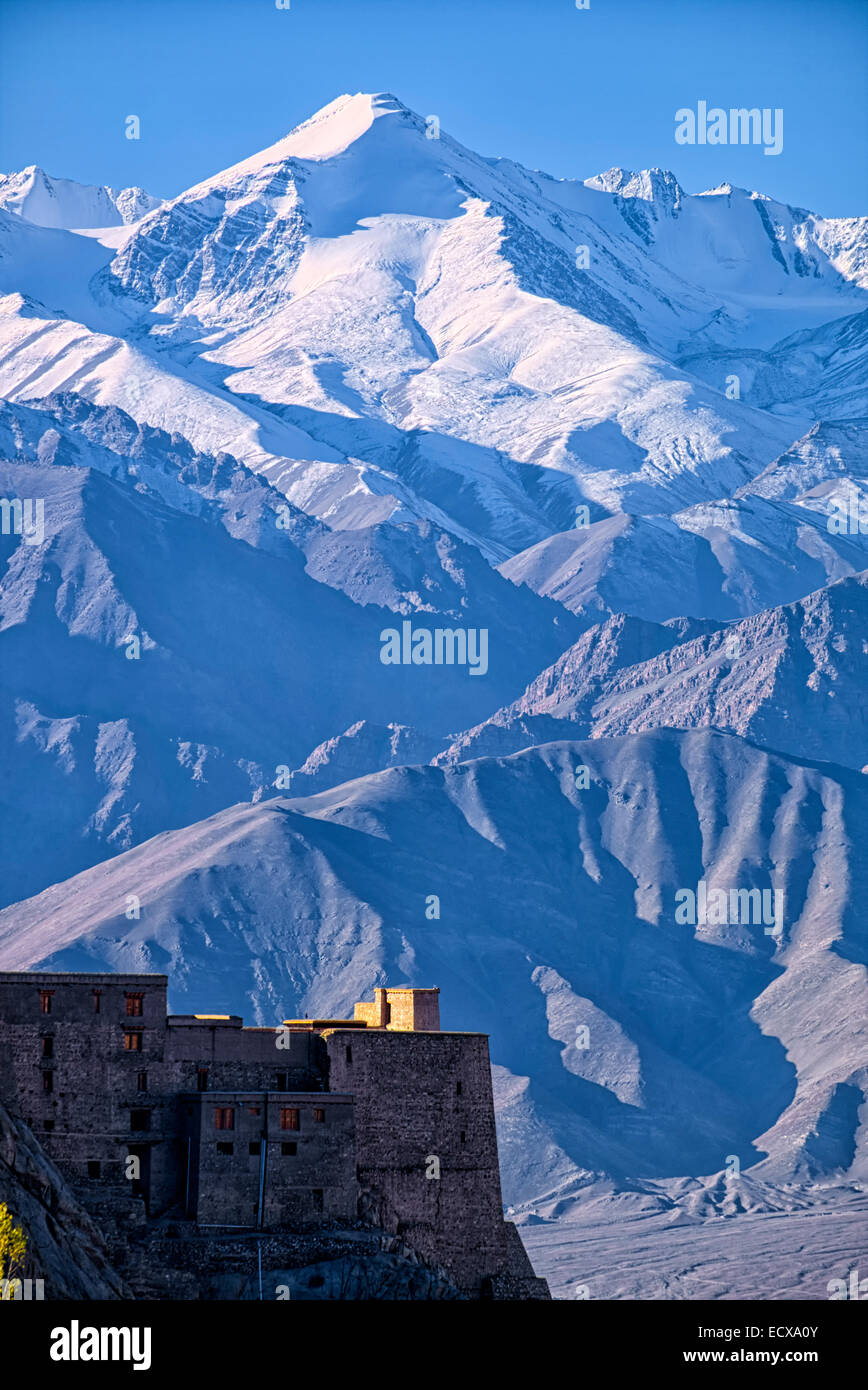 Unser Hinterhof-Ansicht, Leh, Ladakh, Nord-Indien Stockfoto