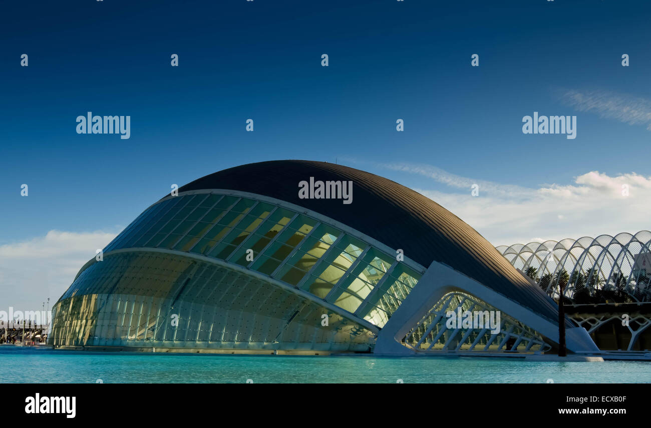 moderne, futuristische Gebäude Valencia, Spanien Stockfoto
