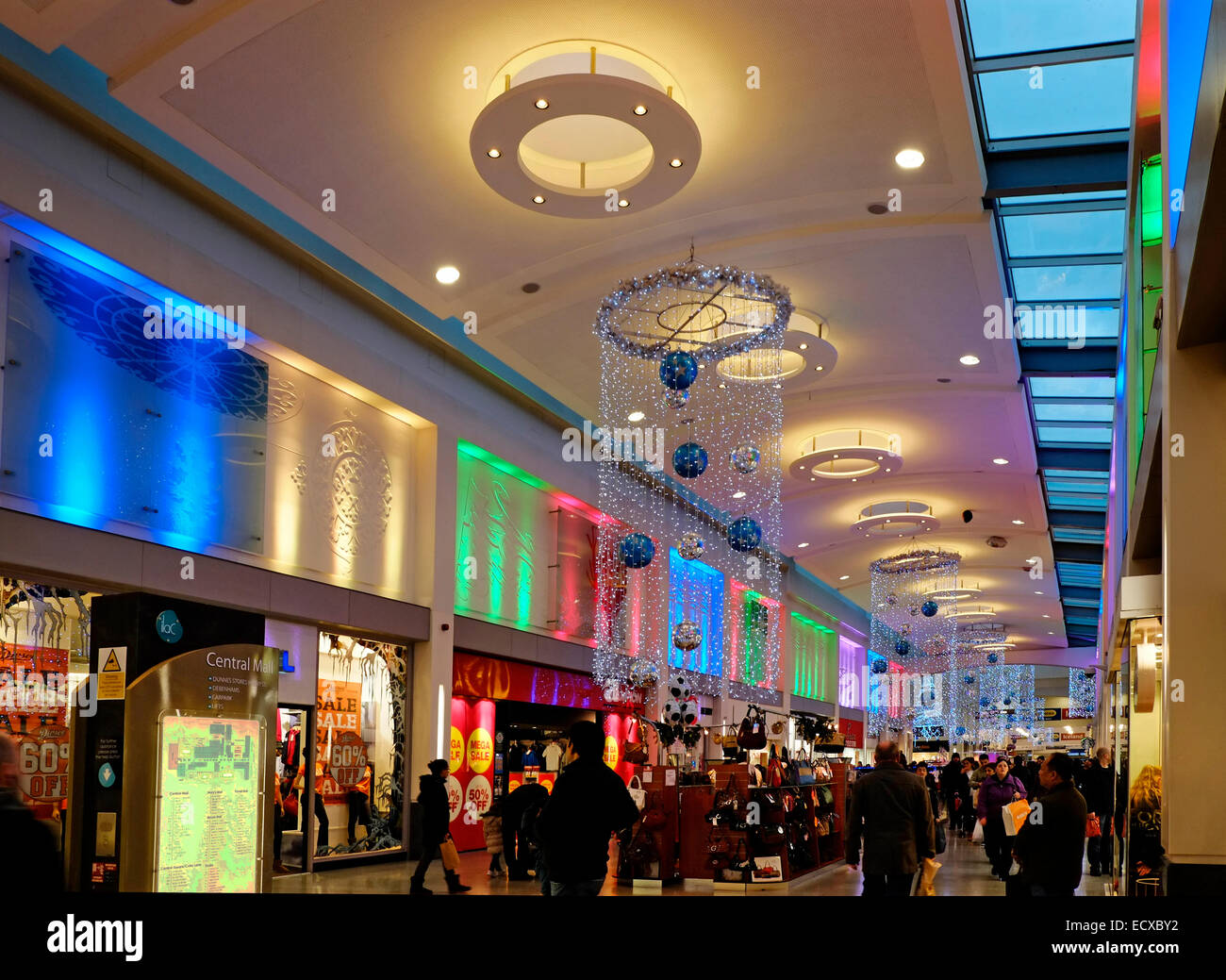 Interieur des Ilac Shopping Mall, Centre, Dublin Irland Stockfoto