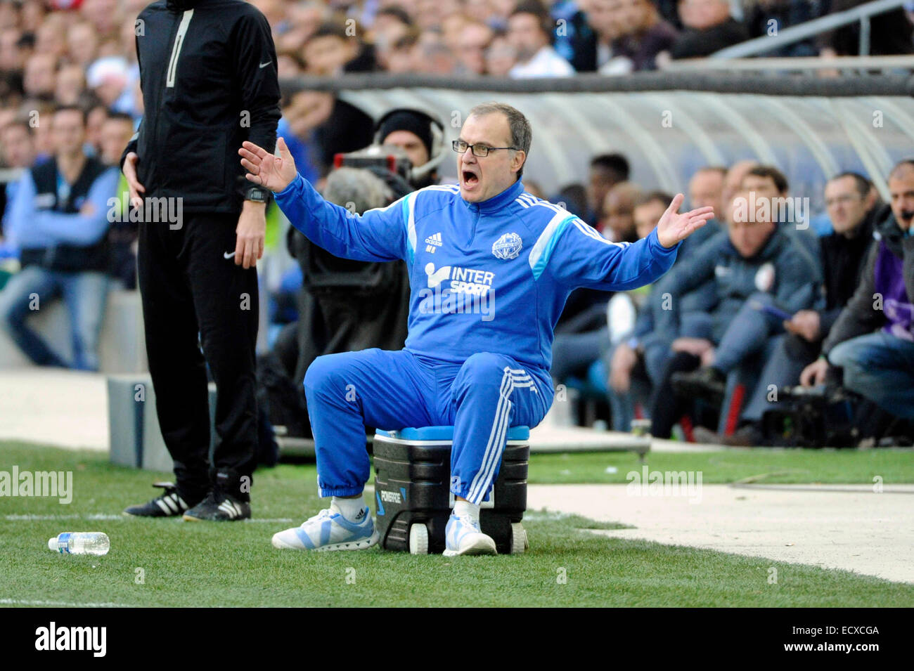 Marseille, Frankreich. 21. Dezember 2014. Französischen Liga 1 Fußball. Marseille Versis Lille. MARCELO BIELSA (TRAINER MARSEILLE) Credit: Aktion Plus Sport/Alamy Live-Nachrichten Stockfoto