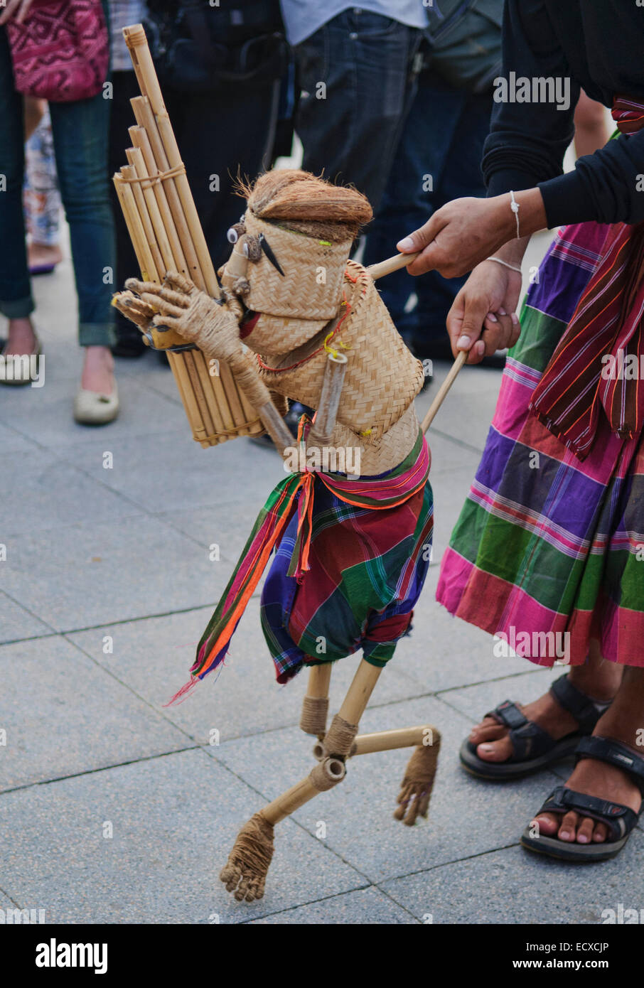 Thai Marionette auf dem World-Puppentheater-Festival in Bangkok, Thailand Stockfoto
