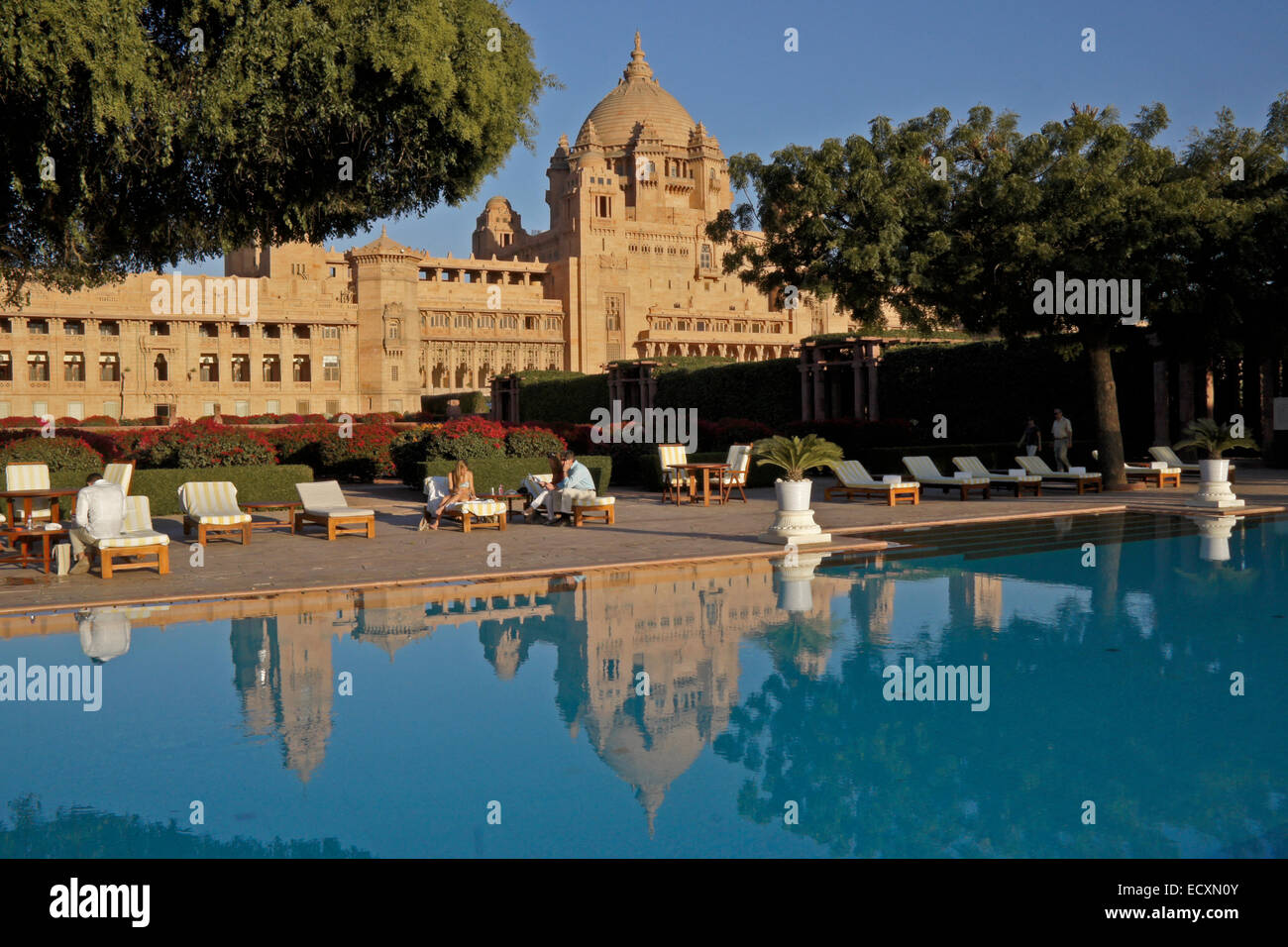 Umaid Bhawan Palace Hotel, Jodhpur, Rajasthan, Indien Stockfoto