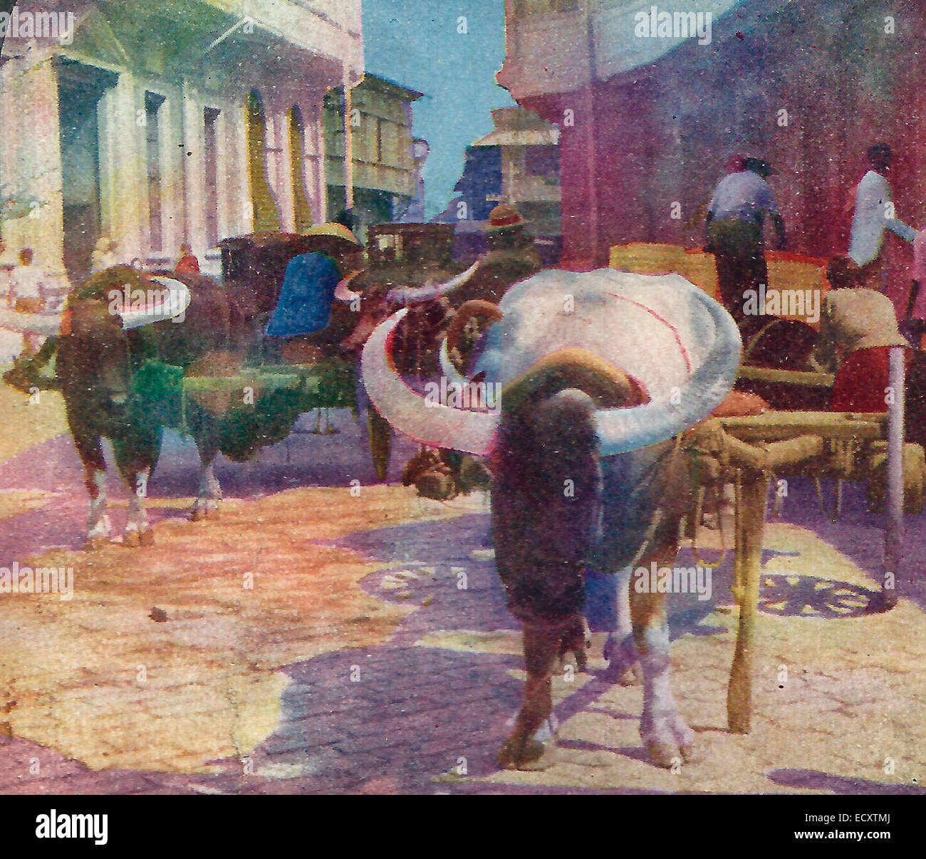 Native Kutschen - Manila, Philippinen, 1908 Stockfoto