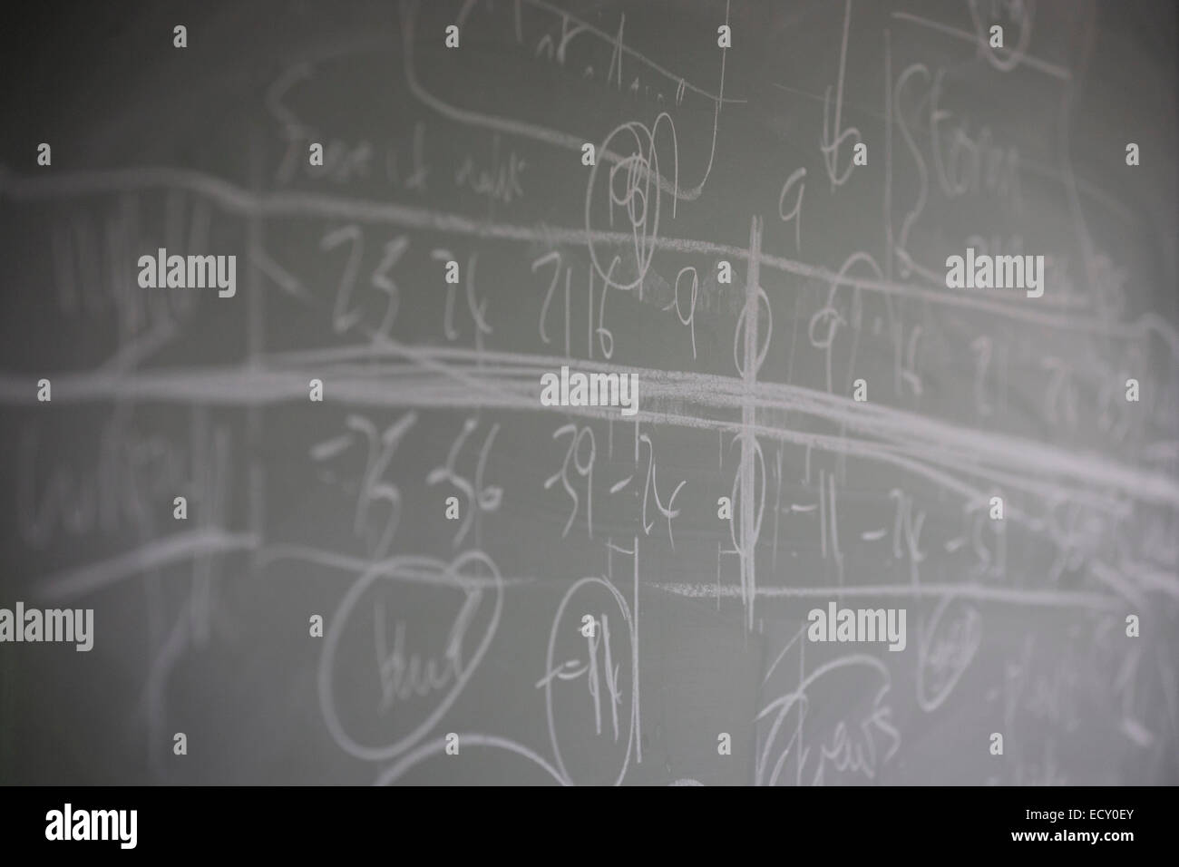 Blackboard-Funktionsweise, Mathematiker und Risiko-Guru, Professor Sir David Spiegelhalter angehören. Stockfoto