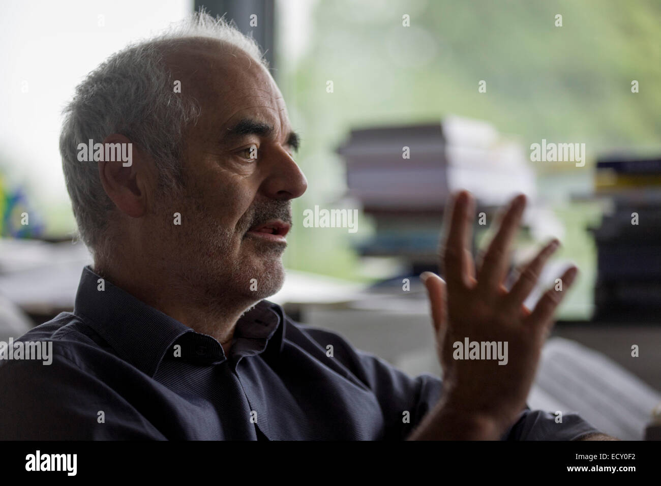Mathematiker und Risiko-Guru, Professor Sir David Spiegelhalter am Centre for Mathematical Sciences University of Cambridge. Stockfoto