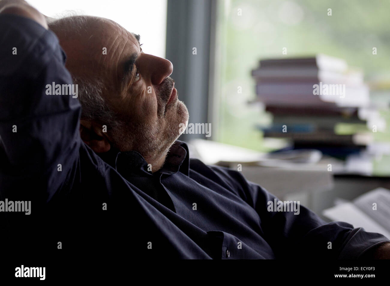 Mathematiker und Risiko-Guru, Professor Sir David Spiegelhalter am Centre for Mathematical Sciences University of Cambridge. Stockfoto