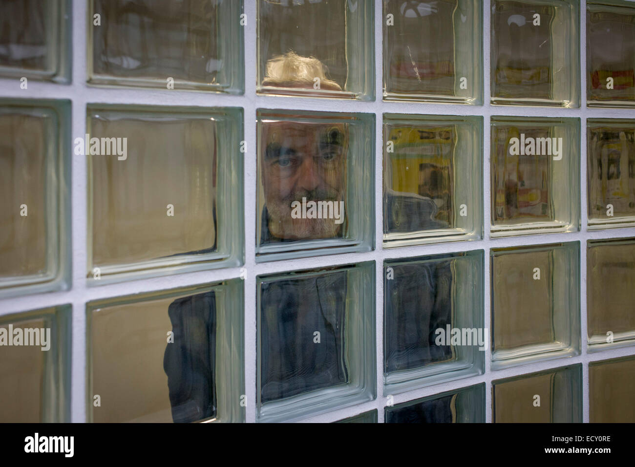 Porträt der Mathematiker und Risiko-Guru, Professor Sir David Spiegelhalter am Centre for Mathematical Sciences, UniCambridge Stockfoto