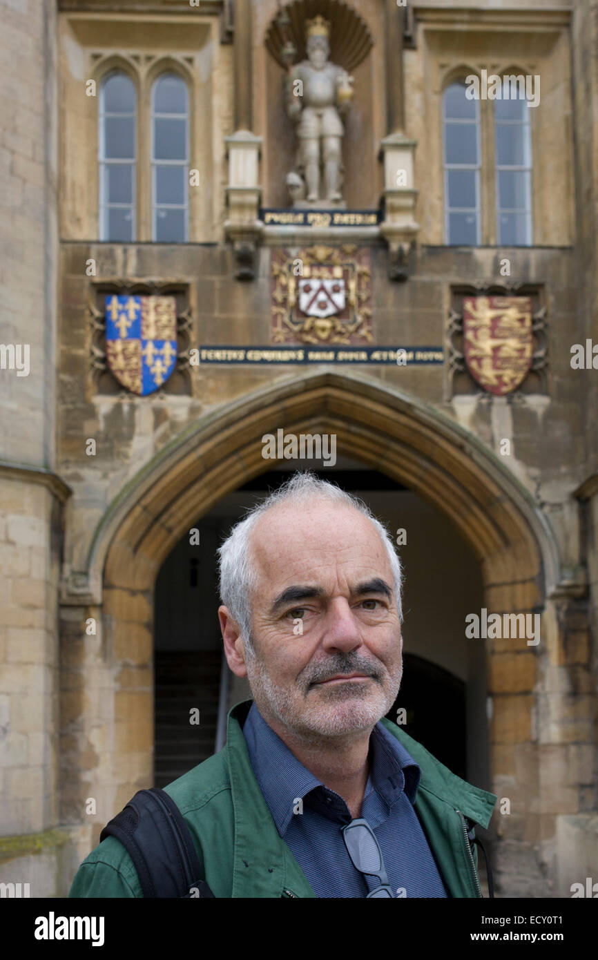 Mathematiker und Risiko-Guru, Professor Sir David Spiegelhalter unterwegs in Cambridge. Stockfoto