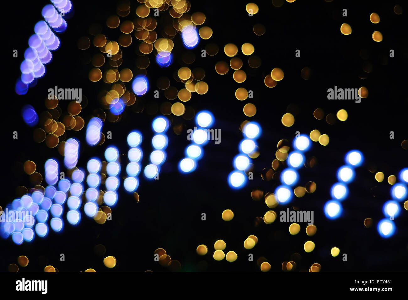 Weihnachten Farbe Lichter Bokeh Hintergrund leuchtet abstrakt bokeh Stockfoto